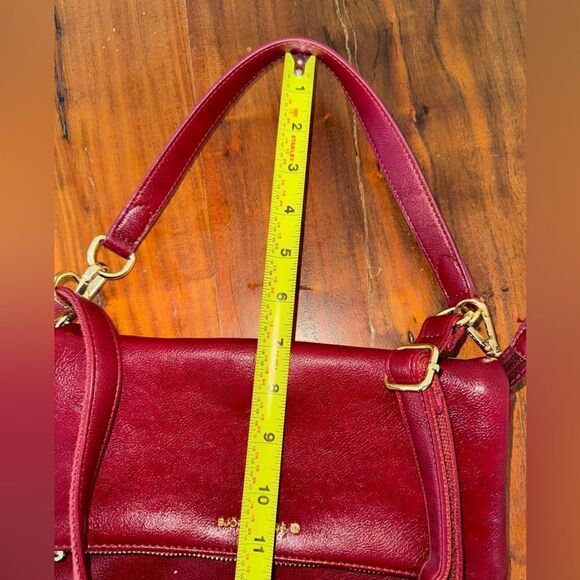 Bjorn borg leather crossbody fold over w/long adjustable and fixed handle  EUC - Picture 7 of 9